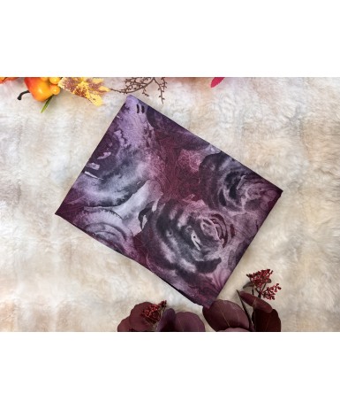 Cevade Flora Soft Şal - Bordo