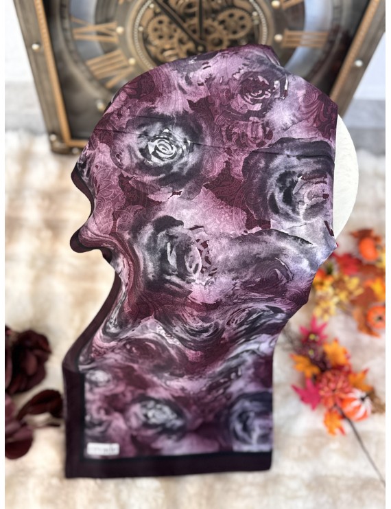 Cevade Flora Soft Şal - Bordo